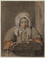 O+ 073
<br/>
Een Kantkloster
<br/>
<em>Anoniem (17de - 18de eeuw)</em>